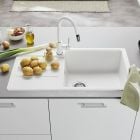 Sada granitový dřez Blanco Legra XL 6 S 523328, kuchyňská baterie Blanco Mida 519418