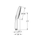 Sada vanová baterie Grohe Essence 33624DC1, sprchová hlavice Grohe Rainshower 26574DC0, 27074DC0, 28362DC0