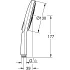 Sada vanová baterie Grohe Essence 33624AL1, sprchová hlavice Grohe Rainshower 26574AL0, 27074AL0, 28362A00