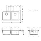 Sada granitový dřez Hansgrohe S 51 43316170, kuchyňská baterie Hansgrohe Focus 31815670