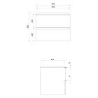 Sada skříňka Cersanit Virgo S522-020, umyvadlo Cersanit Virgo K118-006