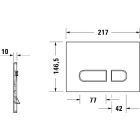 Sada záchodová mísa Duravit ME by Starck 2530092000, podomítkový WC modul Duravit DuraSystem WD1011000000, 0020190000, WD5001031000