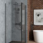 Sada sprchové dveře Oltens Rinnan 21209300, sprchová zástěna Oltens Hallan 22100300