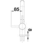 Sada keramický dřez Blanco Subline 500-U 523740, kuchyňská baterie Blanco Linus-S 526684