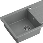 Sada dřez GraniteQ Quadron Peter HCQP7850SZK, kuchyňská baterie Quadron Kate 3623500_GR, MFS1001GR