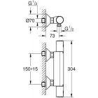 Sada sprchová sada Grohe Vitalio Start System 266802431, sprchová baterie Grohe Precision 345942430