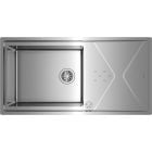 Sada ocelový dřez se sifonem Teka Brooklyn 115100023, kuchyňská baterie Teka Brooklyn 116030056