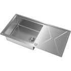 Sada ocelový dřez se sifonem Teka Brooklyn 115100023, kuchyňská baterie Teka Brooklyn 116030056