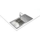 Sada ocelový dřez se sifonem Teka Brooklyn 115100023, kuchyňská baterie Teka Brooklyn 116030056