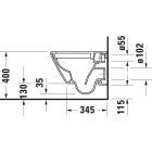 Sada záchodová mísa Duravit D-Neo 25880900001, záchodové prkénko Duravit D-Neo 0021690000