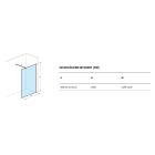 Sada sprchová zástěna walk-in Excellent Vidoq KAEX.1507.930.LP.CR, sprchová zástěna walk-in Excellent Vidoq KAEX.1506.1200.LP.CR