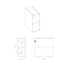 Oltens Vernal zestaw mebli łazienkowych 140 cm z blatem szary mat 68625700