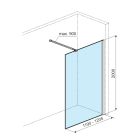 Sada sprchová zástěna walk-in Excellent Vidoq KAEX.1507.930.LP.BL, sprchová zástěna walk-in Excellent Vidoq KAEX.1506.1200.LP.BL