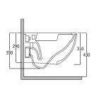 Sada WC mísa se sedátkem s pomalým sklápěním Kludi Resa D 24WCSET43, podomítkový WC modul Kludi Unifix 79300