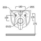 Sada WC mísa se sedátkem s pomalým sklápěním Kludi Resa D 24WCSET43, podomítkový WC modul Kludi Unifix 79300