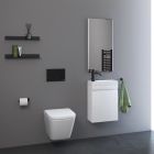 Sada záchodová mísa Kronenbach Cube KB15500CU, záchodové prkénko Kronenbach Cube KB94500CU