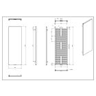 Sada elektrický radiátor Luxrad V-line Elektro VLI15005009005MATERG, elektrický ohřívač Luxrad GLX GLX600CZ