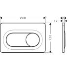 Sada WC mísa se sedátkem s pomalým sklápěním Hansgrohe GladeLake S 60309450, podomítkový WC modul Hansgrohe iFrame universal 01022180, 66002670