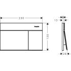 Sada splachovací tlačítko Hansgrohe Element E 66003670, záchodová mísa Hansgrohe EluPura S 60193450, 01022180, 60148450