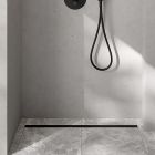 Sada rošt odtokového žlábku Oltens Langan Slim 30015300, kryt lineárního odtoku Oltens Langan Slim 30019300