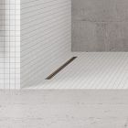 Sada kryt lineárního odtoku Oltens Langan Slim 30020610, rošt odtokového žlábku Oltens Langan Slim 30016300