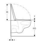 Sada WC mísa se sedátkem s pomalým sklápěním Geberit Selnova 503.083.00.1, podomítkový WC modul Geberit Duofix Basic 111.170.00.1, 156.050.00.1