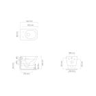 Sada záchodová mísa Oltens Hadsel 42543000, záchodové prkénko Oltens Hadsel 45118000