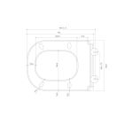 Sada záchodová mísa Oltens Hadsel 42043000, záchodové prkénko Oltens Hadsel 45120000