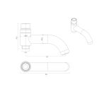 Sada sprchová sada Oltens Vatten 36505800, výtok baterie Oltens Numa 39106800