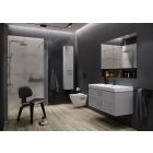 Sada WC mísa se sedátkem s pomalým sklápěním Cersanit Zen S701-428, modul pro závěsné WC s tlačítkem Cersanit S701-779