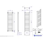 Sada koupelnový radiátor Instal Projekt Retto RET-40/140C12, termostatická sada Instal Projekt Z17 606400001C12