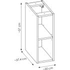Sada skříňka Comad Nova Oak NOVA OAK A 82-60-2S, skříňka Comad Nova Oak NOVA OAK 81-20-39, NOVA OAK A 89-80