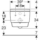 Sada bidetové wc Geberit AquaClean Mera 146.200.11.1, podomítkový WC modul Geberit Duofix 111.320.00.6
