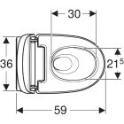 Sada bidetové wc Geberit AquaClean Mera 146.200.11.1, podomítkový WC modul Geberit Duofix 111.320.00.6