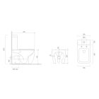 Sada kompaktní záchodová mísa Oltens Hamnes 44001000, záchodové prkénko Oltens Hamnes 45111000