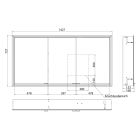 Sada skříňka Kronenbach Cube 2.0 KB100213CR, rám pro podomítkovou montáž zrcadla Kronenbach Cube 2.0 NU1000034NU