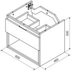 Sada korpus skříňky Excellent Tuto 2.0 MLEX.2171.600.BKBL, deska na skříňku Excellent Tuto 2.0 MLEX.2111.600.BK, MLEX.2151.600.01.BK