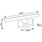 Sada zrcadlo Dubiel Vitrum Luis 5905241012834, nástěnné svítidlo Rabalux Loric 75024