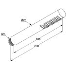 Sada vanová baterie Kludi Nova Fonte Puristic 20759N215, hlavová sprcha Kludi A-QA 64325N2-00, 66514N2-00, 88022, 39120N2-00, 65567N2-00, 61071N2-00