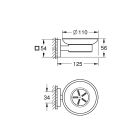 Sada miska na mýdlo Grohe Start Cube 41096DC0, lepidlo Grohe QuickGlue 41127000