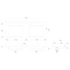 Sada umyvadlo Oltens Stila 40205900, skříňka Oltens Lun 60035300