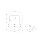 Sada skříňka Oltens Lun 60027000, umyvadlo Oltens Kalla 40209900