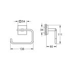 Sada držák na toaletní papír Grohe Start Cube 40978DC0, lepidlo Grohe QuickGlue 41127000