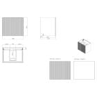 Sada skříňka Oltens Lun 60027300, umyvadlo Oltens Kalla 40207000