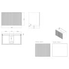 Sada skříňka Oltens Lun 60033300, umyvadlo Oltens Stila 40201000