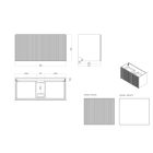 Sada umyvadlo Oltens Stila 40203900, skříňka Oltens Lun 60034300
