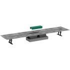 Sada odtokový žlábek Hansgrohe uBox Universal 56021180, vnější prvek odtoku Hansgrohe RainDrain Rock 56034000