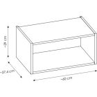 Sada skříňka Comad Nova Cashmere NOVA CASHMERE 82-60-40-1S, regál Comad Nova Coast Evoke COAST EVOKE UN 81-60-29, NATURE COAST EVOKE 89-60-40 M