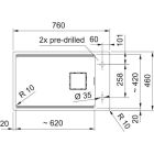 Sada granitový dřez Franke Kanon 125.0749.670, kuchyňská baterie Franke Lina 115.0626.020