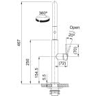 Sada kuchyňská baterie Franke Pescara 115.0741.696, dávkovač tekutin Franke Atlas 112.0717.103